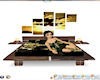Brown and Gold Bed