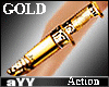 aYY-Action throwing Ankle Knife Gold