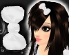 Hair Bow Puffy [white]