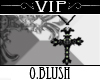 [O] Black Cross Necklace