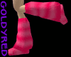 Pink Cotton Furry Boots