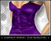 {m}Pleated Corset Purple
