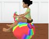 Rainbow bouncy ball