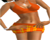 *SB*Orange Plaid Skirt