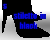 stiletto in black