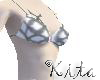 Grey Crescent 'kini top W