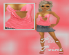 Pink draped top