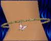 Glittering gold anklet