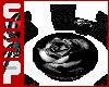 Black rose sofa