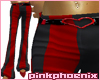 Black/Red Valent. Satin P