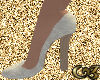 Creamy white lace shoes