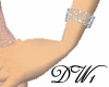 7 Silver Bangles (L)