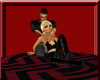 Black and Red Pose Rug
