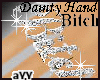 aYY-Diamond dainty hand ring ()