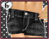 *B* Black Denim Shorts