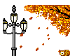 autumn streetlamp
