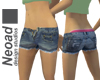 Unbuttoned Jean Shorts
