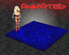 Blue dance rug