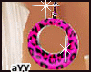 P*leopard 3DHoop earring