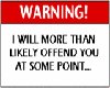 WARNING!