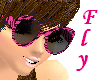 *Fly* Pink Zebra Glasses