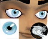 ice-blue eyes