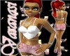 ~Indiva pink/white top~