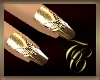 TC~ Gold Metalic Nails