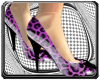 Purple Leopard Heels