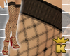 {K} Red Sandal Fishnet