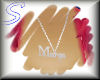 {S} Marga name necklace