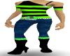 Emo Kitty grn/blk/dmnd