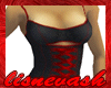 (L) Black / Red Lace Up