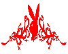 Tribal Playboy Bunny red