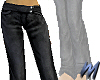 Black Tab Front Jeans