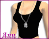 Black Tank with Dogtag