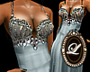 LIZ B blue dress