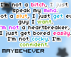 I'm not a..