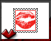 (V) Red Kiss Stamp