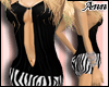 ANN Zebra Dress BLACK