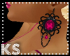 {K} Pink Stone /black er