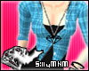 m* Blue Plaid Blouse