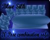 20 Pose Blue Silk Sofa
