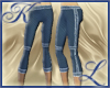 Blue Capris Aqua
