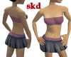Pink Tube Denim Mini