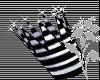 B&W Striped Crown