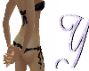 Black lace bikini