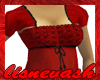 (L) Red Holiday Babydoll