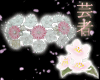 Pink & White Top Kanzash