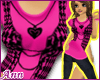 ANN Vested Tee PINK